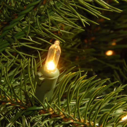 6 Ft. Pre-Lit Feel Real® Downswept Douglas Fir Full Artificial Christmas Tree, Clear Lights